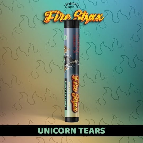 Photograph of Product: Infused Pre Roll - Simpler Daze Fire Styxx - Unicorn Tears - (Hybrid) - 37.37% THC