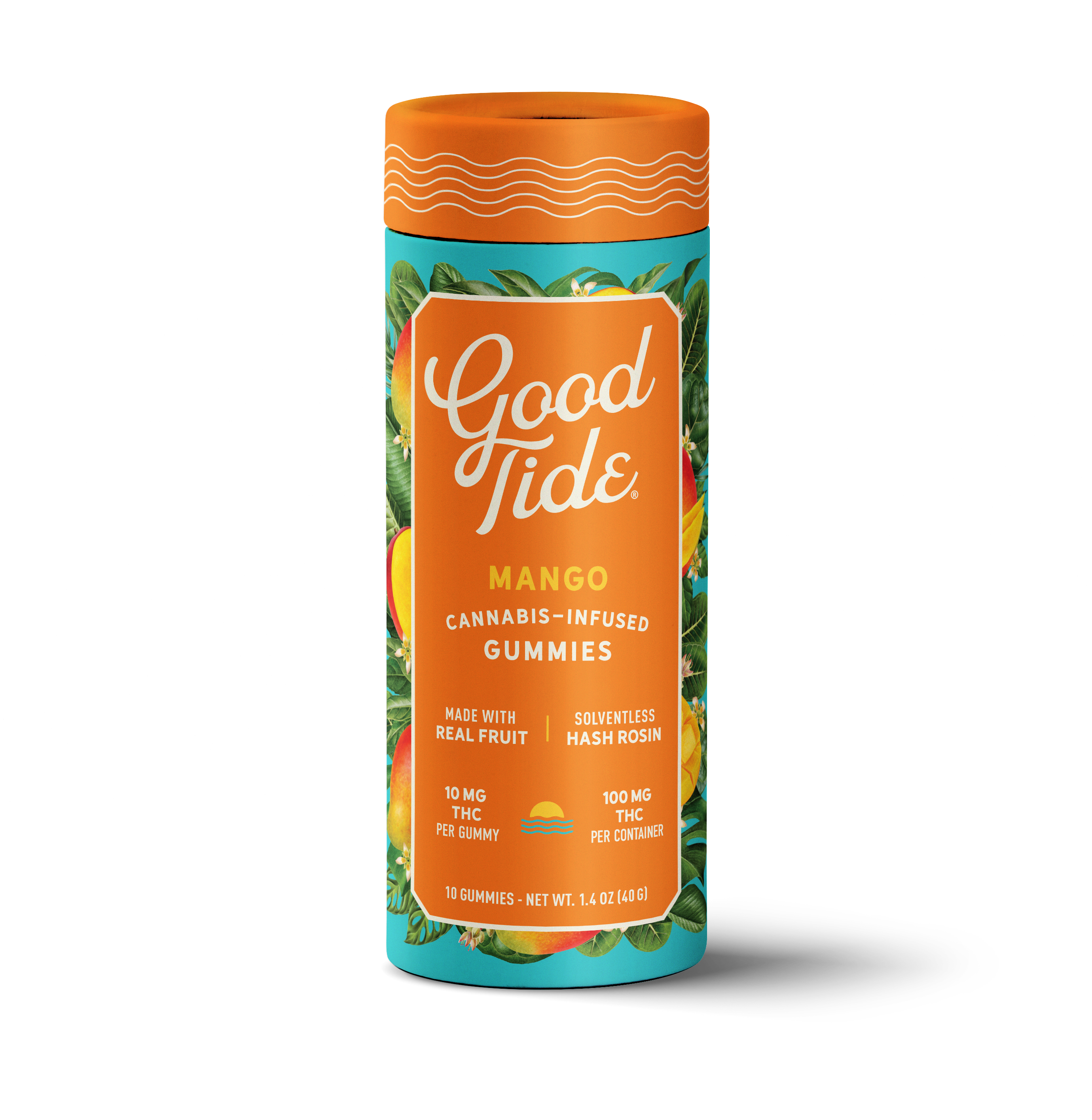 Photograph of product: Mango Rosin Gummies 100mg (I) | Good Tide