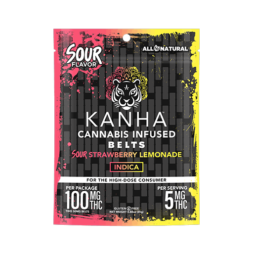 Photograph of product: Sour Strawberry Lemonade | 100mg Belts