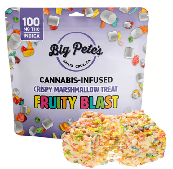 Photograph of product: Fruity Blast Crispy Marshmallow Treat [I] | 100mg TH-oui | Big Pete's