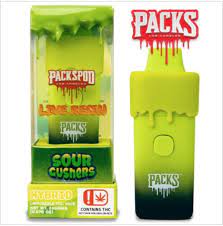 Photograph of product: Packspod - Sour Gushers Live Resin Disposable
