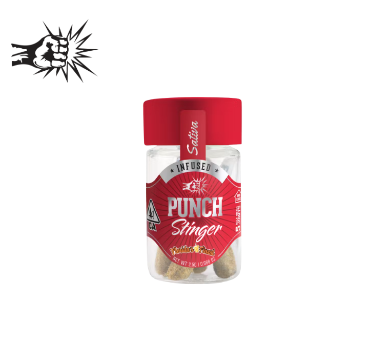 Photograph of product: FLORIDA'S FINEST 2.5G INFUSED 5 PACK PREROLLS