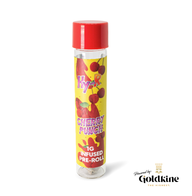 Photograph of product: 1G HY-R CHERRY PUNCH INFUSED PRE-ROLL