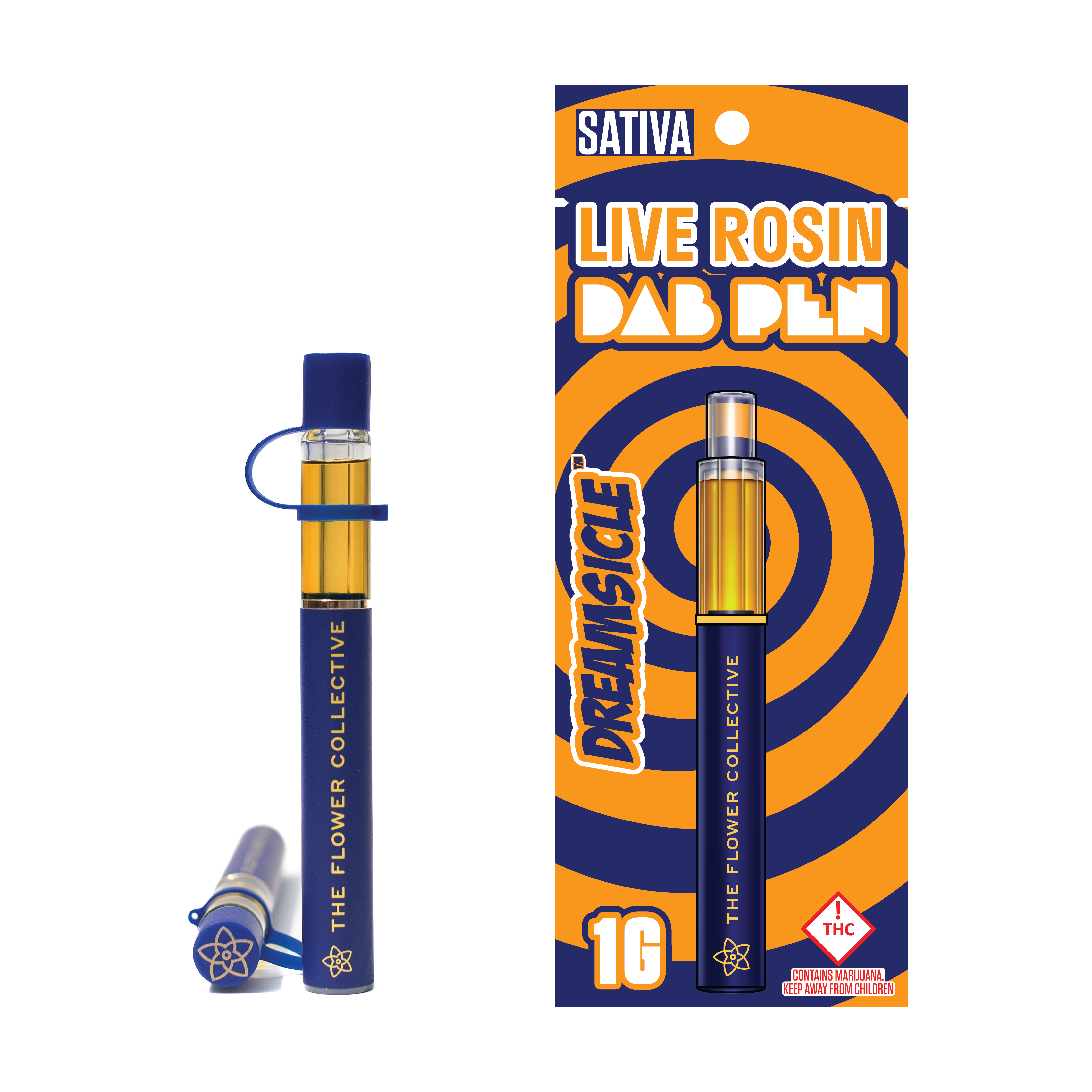 Photograph of product: TFC - (S) First Press Live Rosin Dab Pen - Dreamsicle