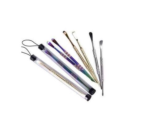 Photograph of product: Dab Accessories | 120MM Metal Dabber w/ Silicone Tips