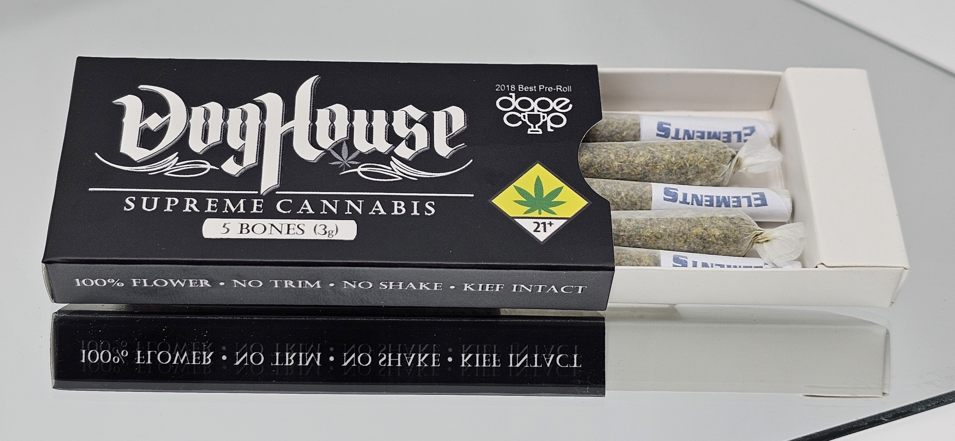Photograph of product: Doghouse Supreme Oui'd - Gorilla Glue #4 Pre-Roll 5pk