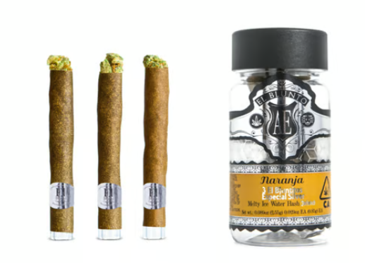 Photograph of Product: El Bluntito Silver Naranja .85g 3pk Hash Infused Sativa 2.55g