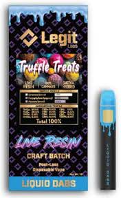 Photograph of product: Legit Labs - Postless Disposable Live resin - -Blueberry shortcake
