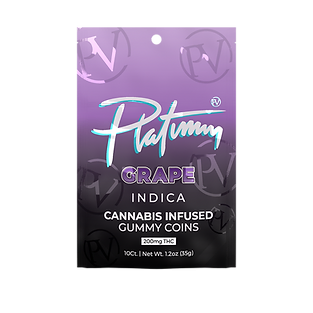 Photograph of product: Platinum Vape | Grape | 200MG Gummies