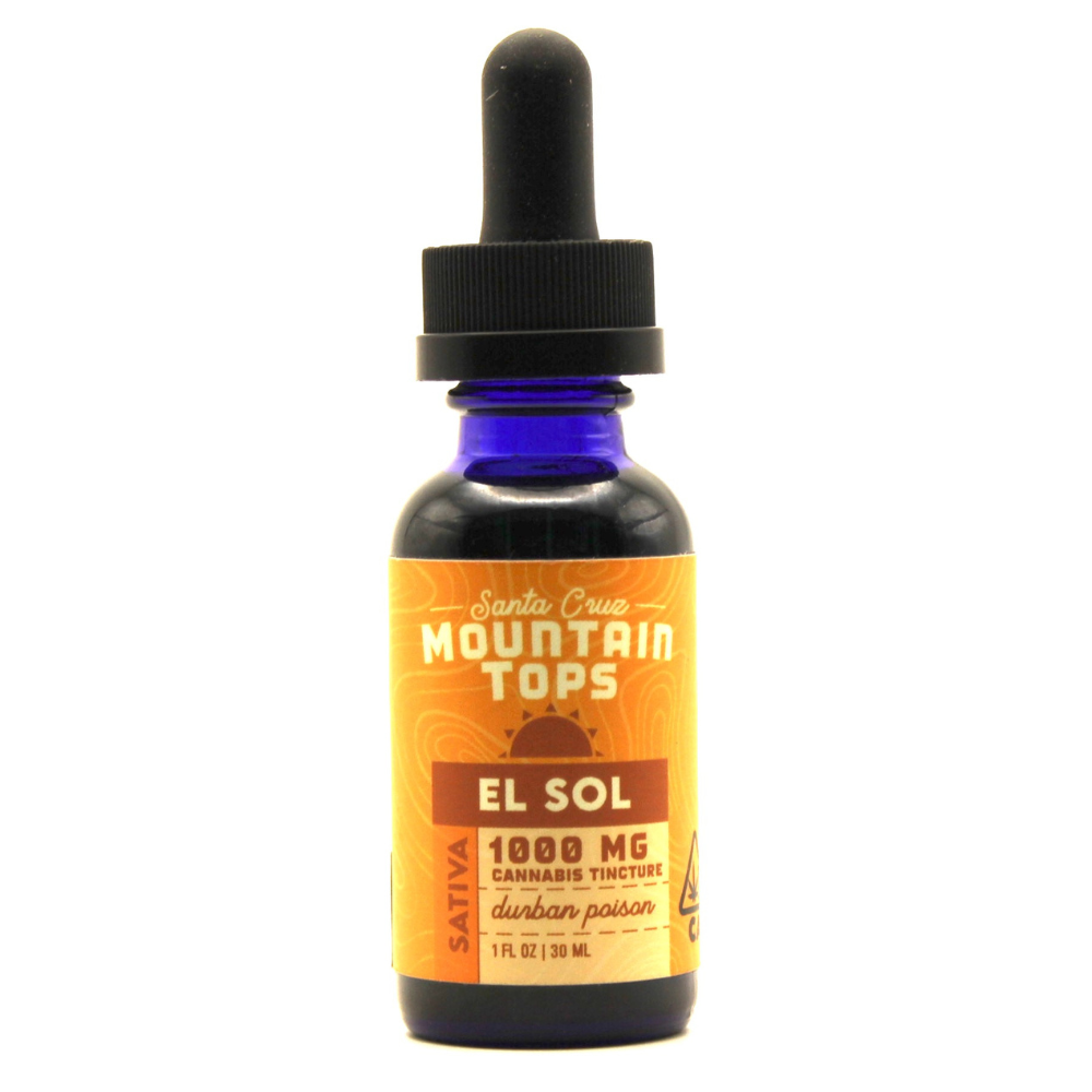 Photograph of product: SANTA CRUZ MOUNTAIN TOPS - EL SOL - DURBAN POISON 1000MG TINCTURE 30ML