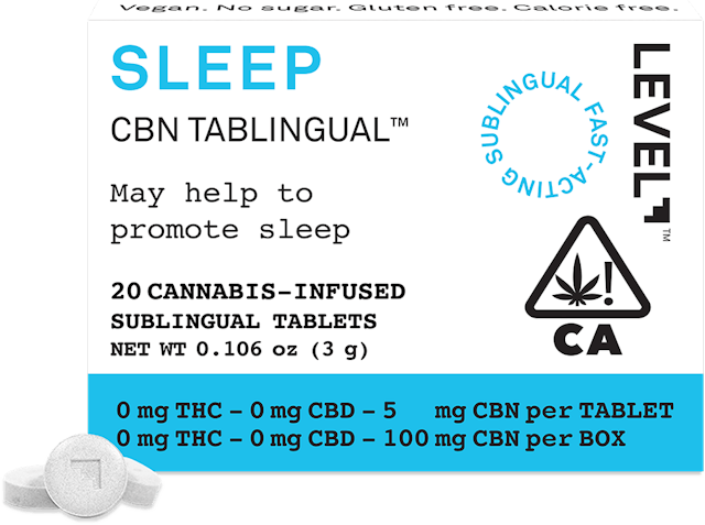 Photograph of product: Level Protab Lights Out CBN - 10 CBN Tablets