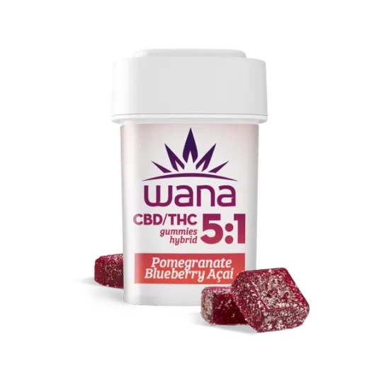 Photograph of product: 5:1 CBD Pomegranate Blueberry Acai Gummies