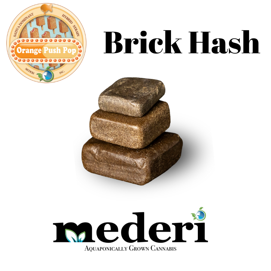 Photograph of product: Mederi - Orange Push-Pop - Oui'd/Hybrid - Brick au chocolat - 1g
