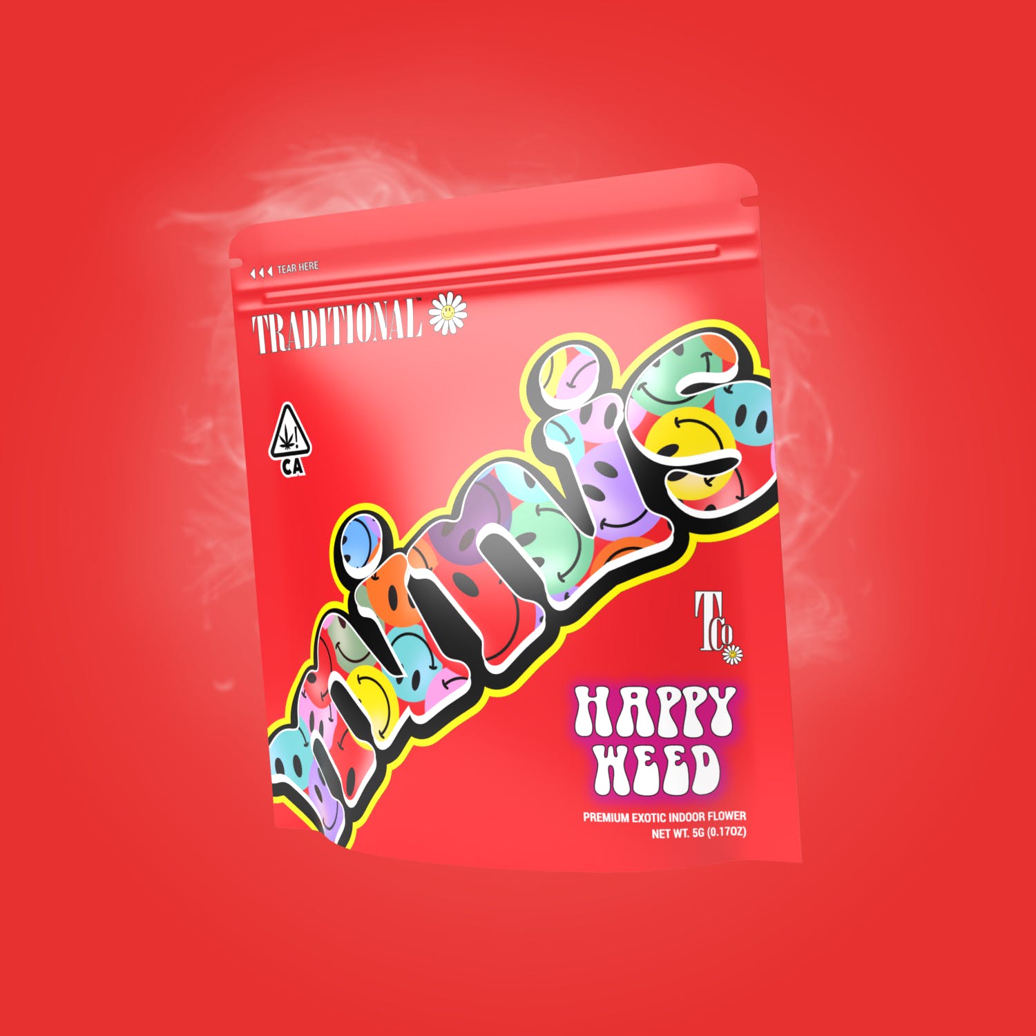 Photograph of product: HAPPY Oui'd 5G FLOWER MINIS - 5 G