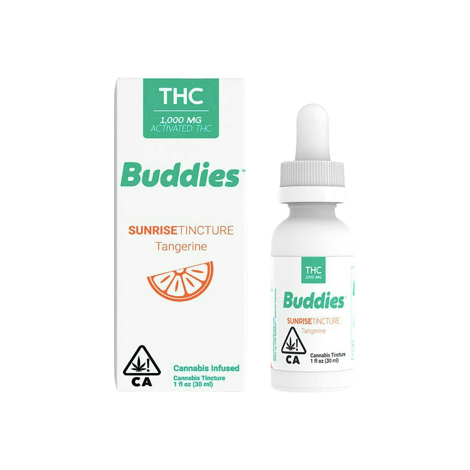 Photograph of product: Buddies Brand - Tangerine - Sunrise Tincture 1000mg - Tincture