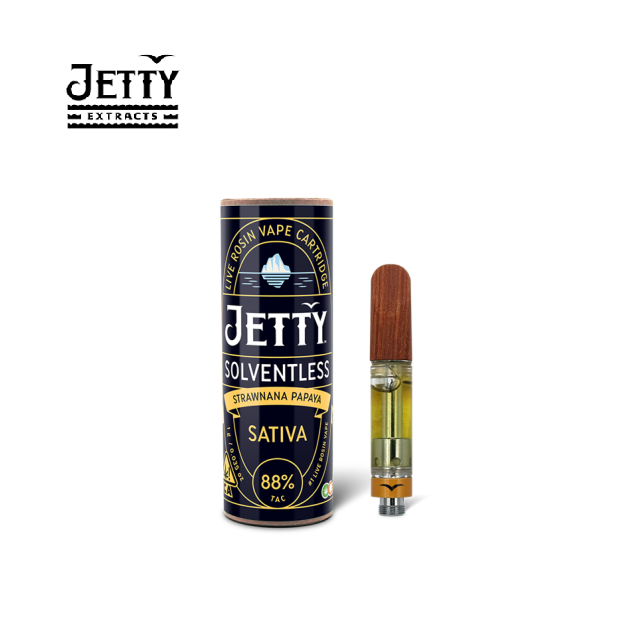 Photograph of product: STRAWNANA PAPAYA 1G SOLVENTLESS CARTRIDGE