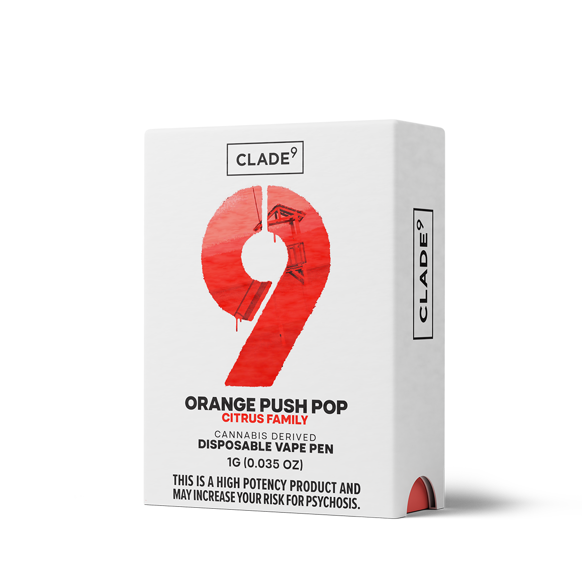 Photograph of product: Orange Push Pop Disposable