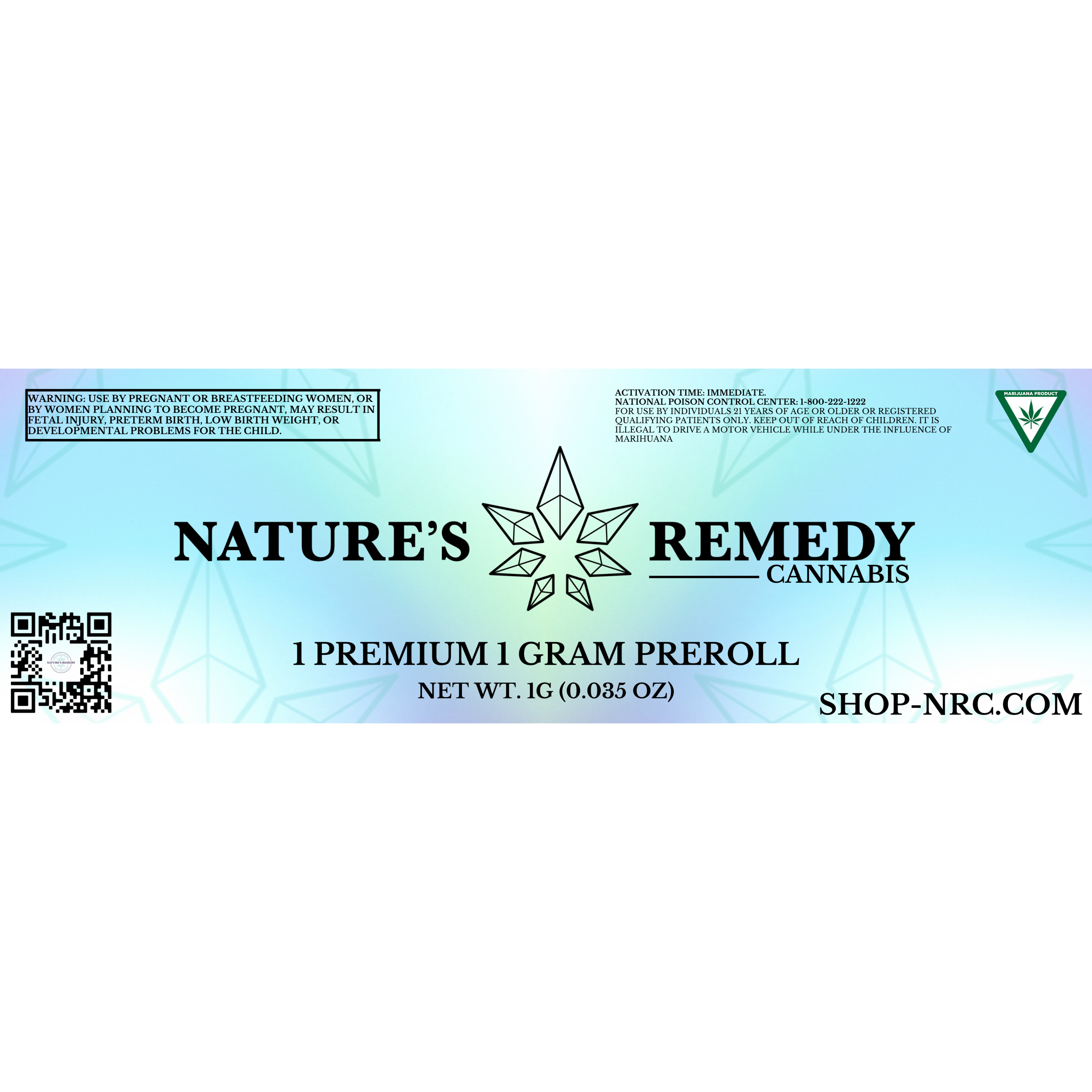 Photograph of product: Confetti 1g Preroll by Nature's Remedy