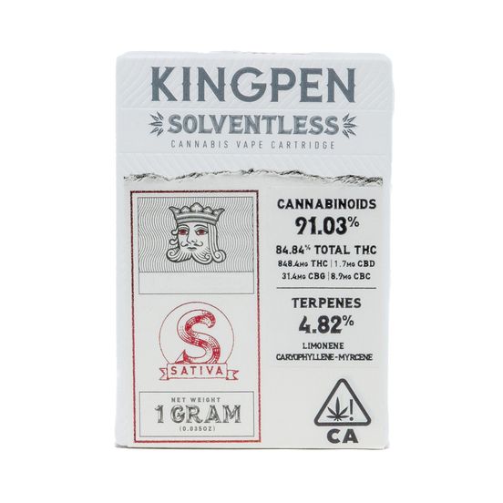 Photograph of product: Kingpen Solventless Cartridge L'Orange 1g - 