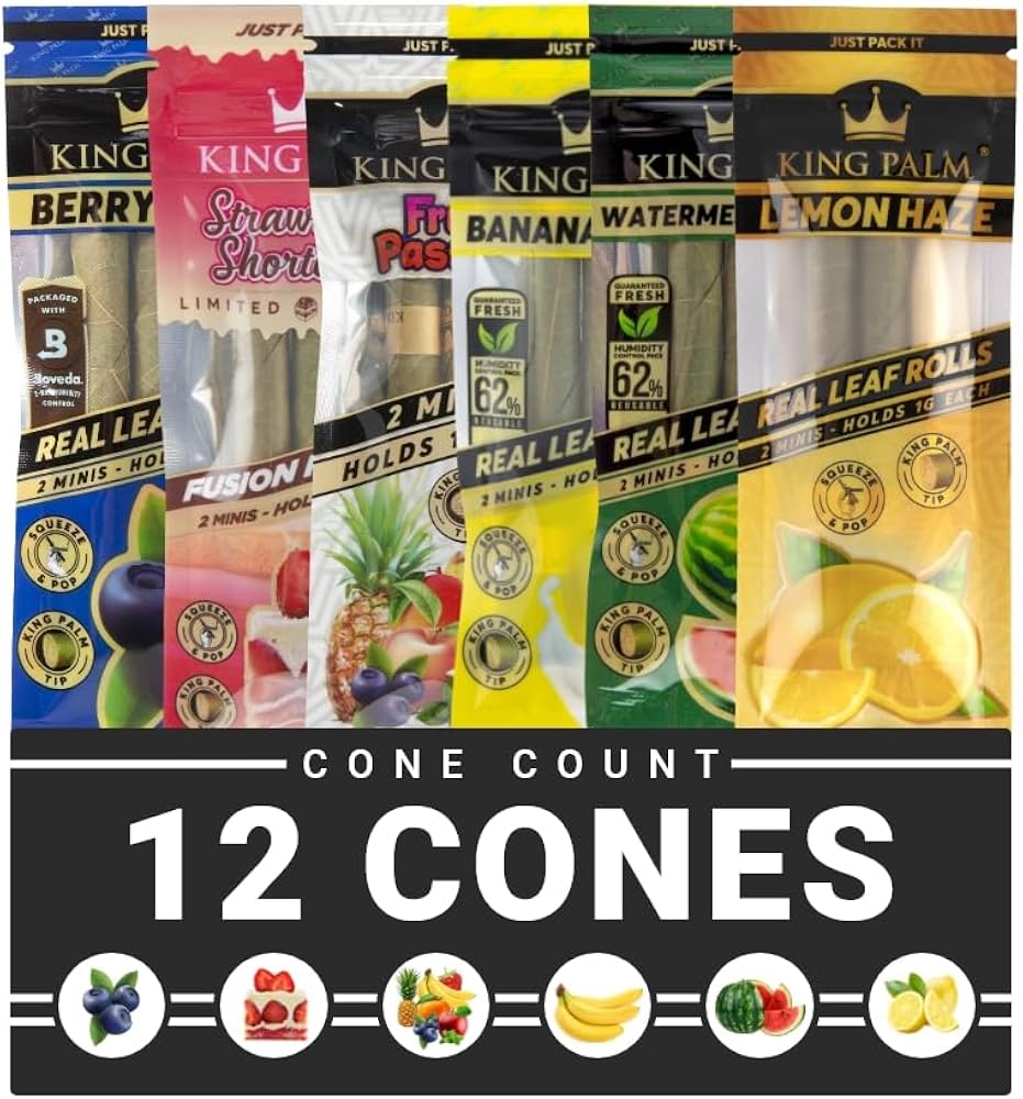 Photograph of product: KING PALM | MINI CONES | 2PK | WATERMELON WAVE
