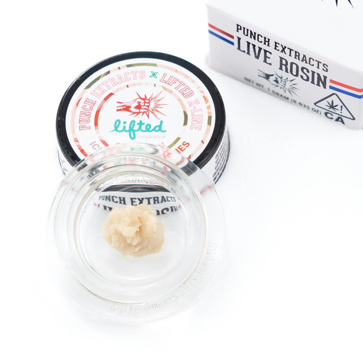 Photograph of product: Punch Extracts - Ice Cream Cherries - Tier 4 Live Rosin Cold Cure Badder