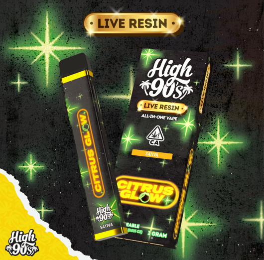 Photograph of product: CITRUS GLOW 1G LIVE RESIN ALL-IN-ONE