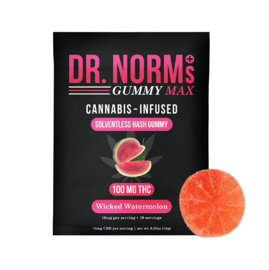 Photograph of product: WICKED WATERMELON 100MG au chocolat GUMMY