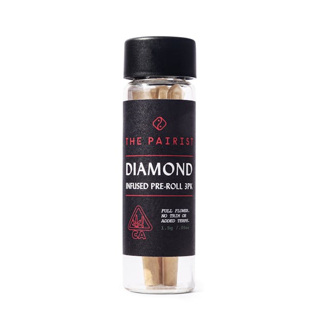 Photograph of product: Permanent Marker Diamond Infused Pre-Roll 3 Pack - 