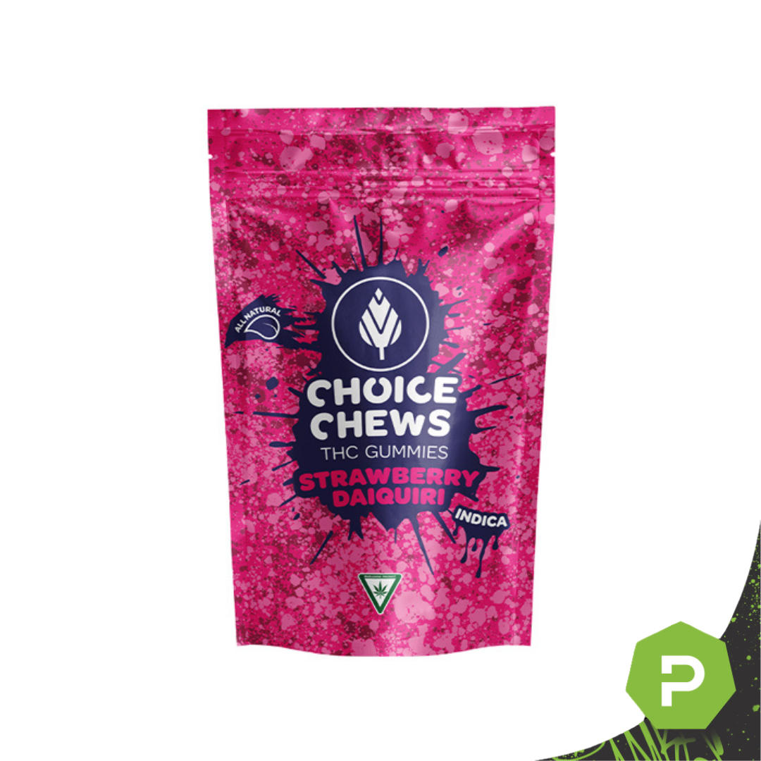 Photograph of product: Choice Chews | 200mg Gummies | Strawberry Daiquiri