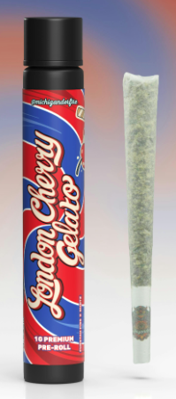 Photograph of product: Michigander Fire London Cherry Gelato Pre Roll