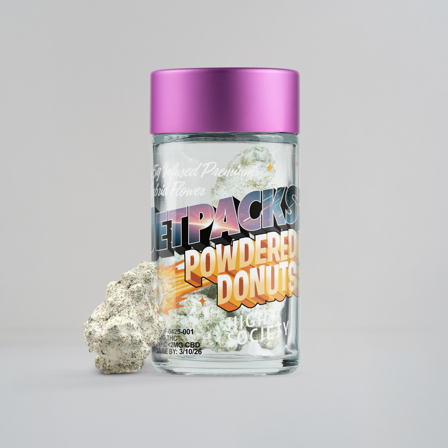 Photograph of product: Jetpacks Powdered Donuts 3.5g High Society