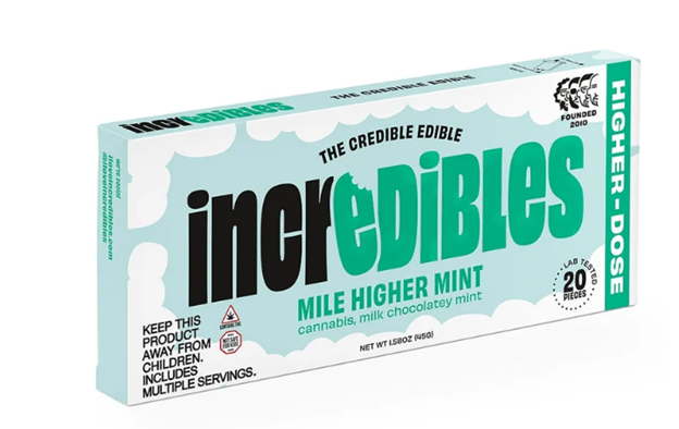 Photograph of product: Incredibles Mile Higher Mint Chocolate Bar