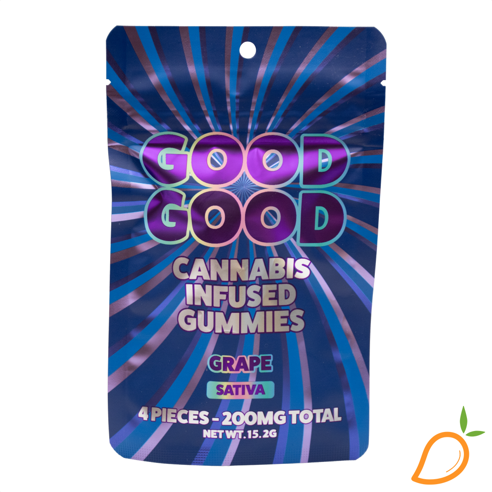 Photograph of product: 200mg Grape Gummies Good Good