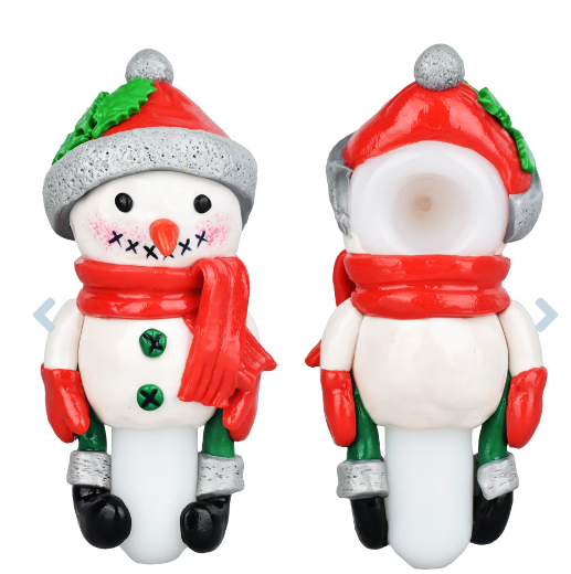 Photograph of product: Accessories - AFG - Snowman Glass Hand Pipe - 5.5"