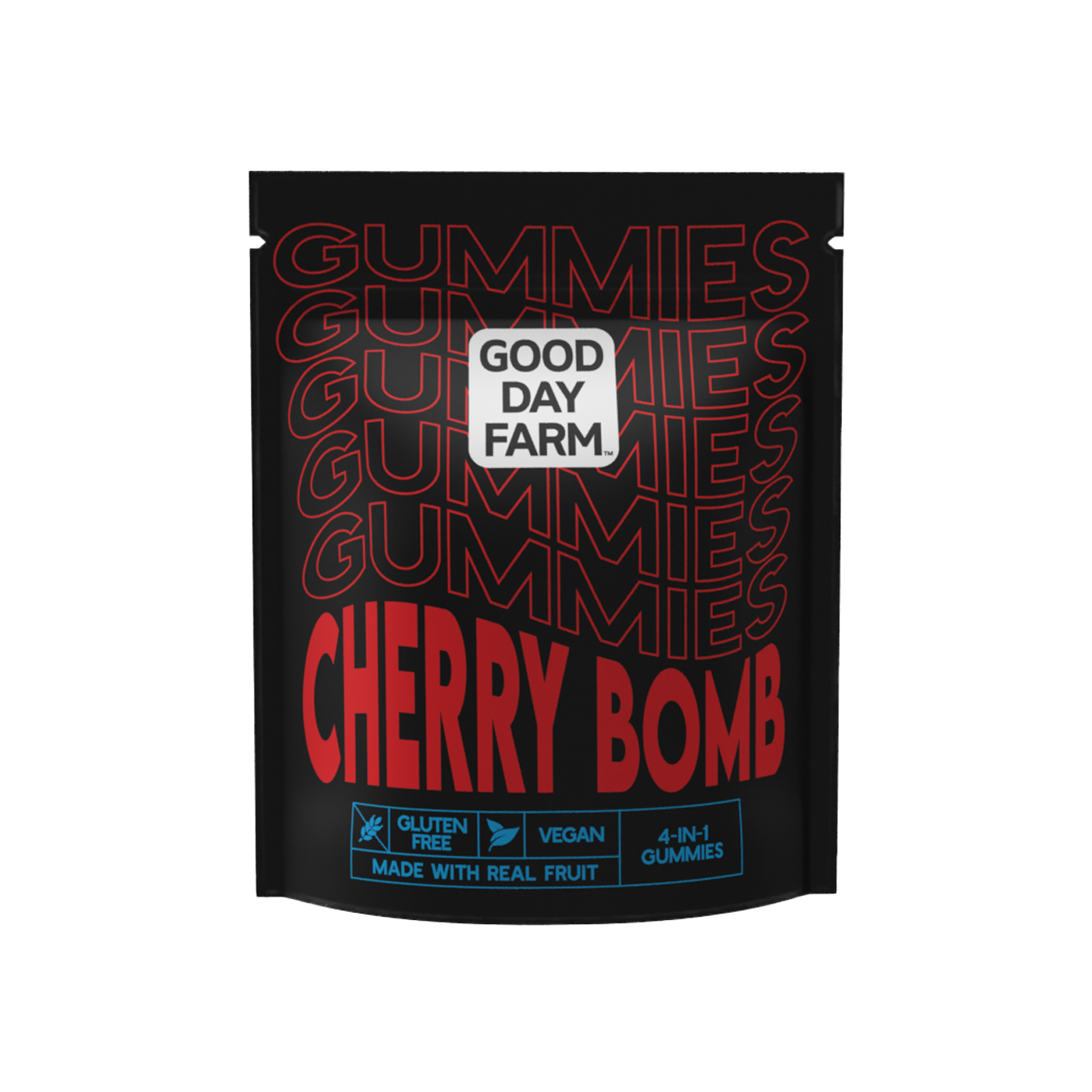 Photograph of product: Good Day Farm - Cherry Bomb - MULTI DOSE - Gummies 300mg - 10pk