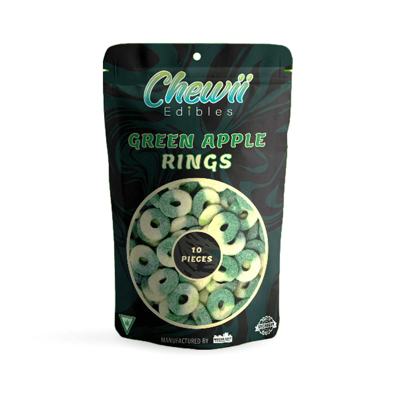 Photograph of product: Green Apple Rings | 200mg