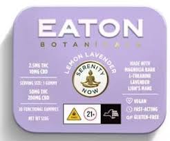 Photograph of product: Eaton Botanicals l Lemon Lavender | Serenity Now Gummies l 100mg 20pk
