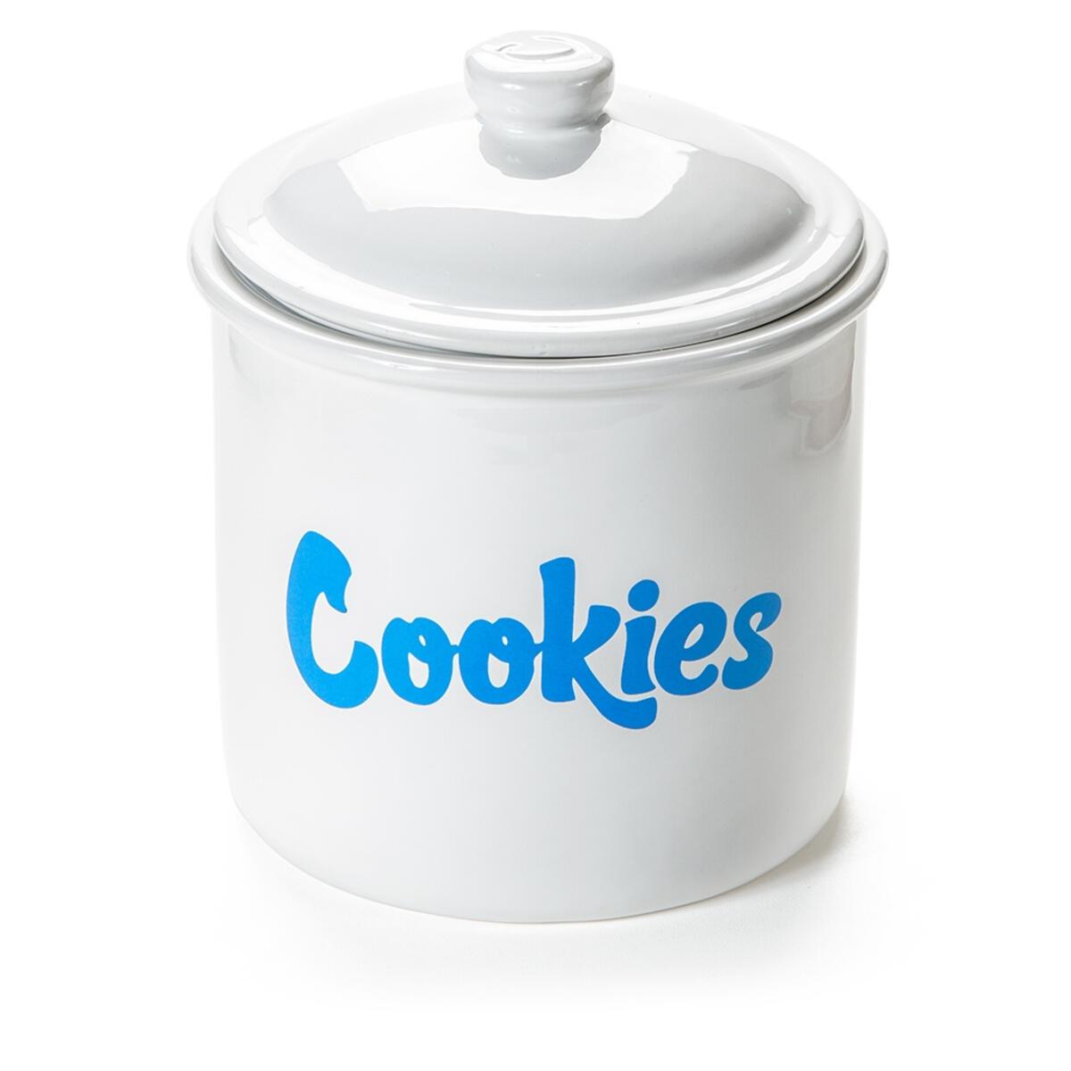 Photograph of product: Cookies | Ceramic Cookie Jar | White
