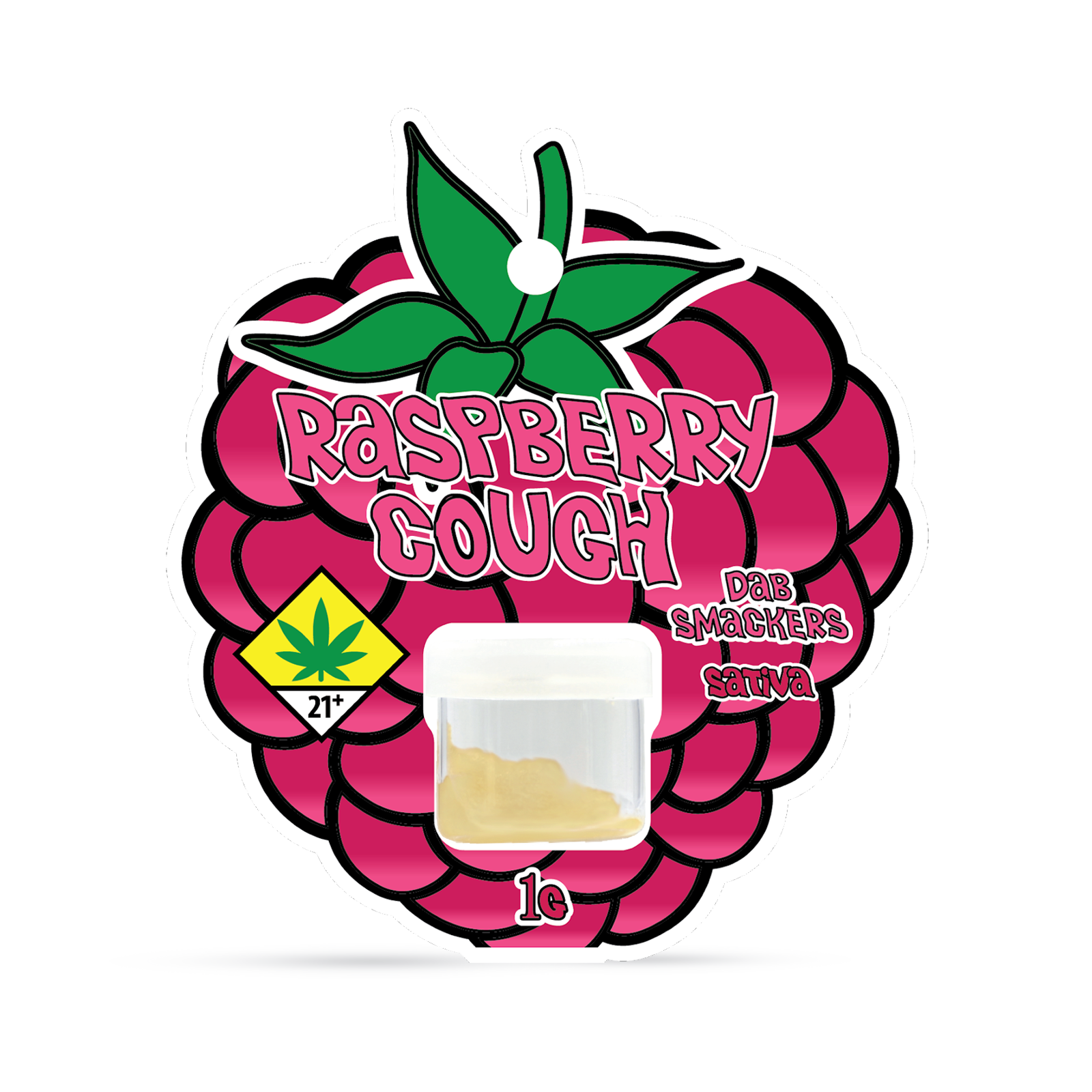Photograph of product: Raspberry Cough Dabsmackers | 1g (DOH)