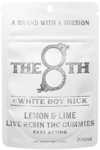 Photograph of Product: White Boy Rick - Gummies - 200mg Live Resin Nano - Lemon & Lime