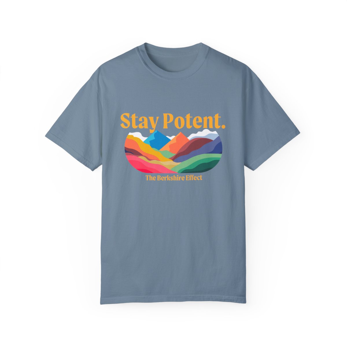 Photograph of product: Ice Blue "Stay Potent" T-Shirt - XL