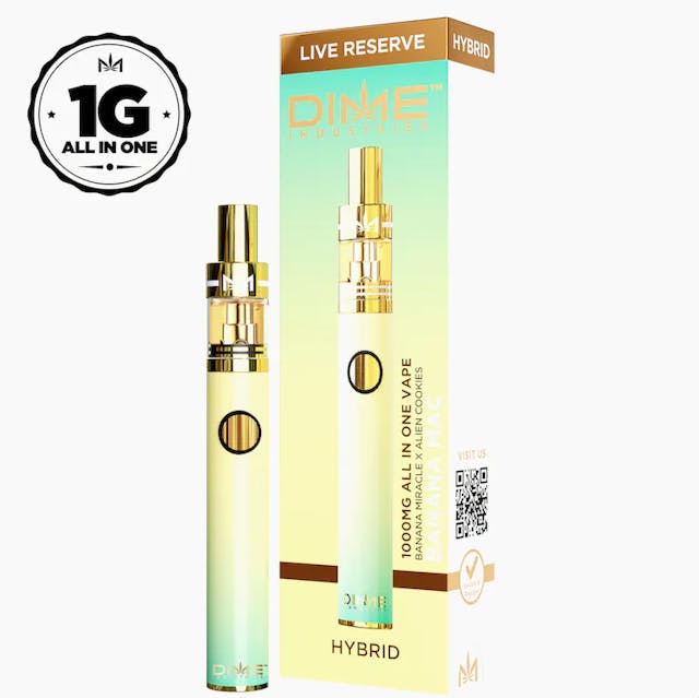 Photograph of product: Banana Mac All in One Vape 1g - 