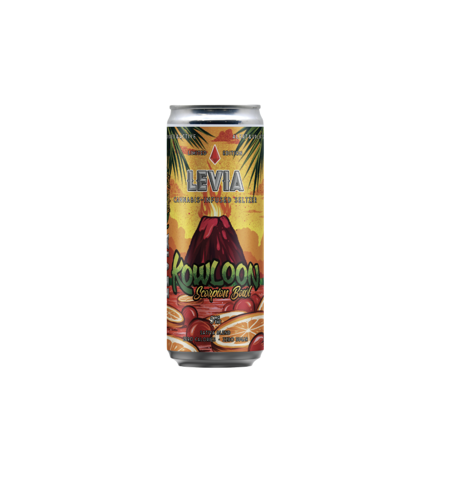 Photograph of Product: Levia Kowloon Scorpion Bowl Seltzer 5mg 12oz