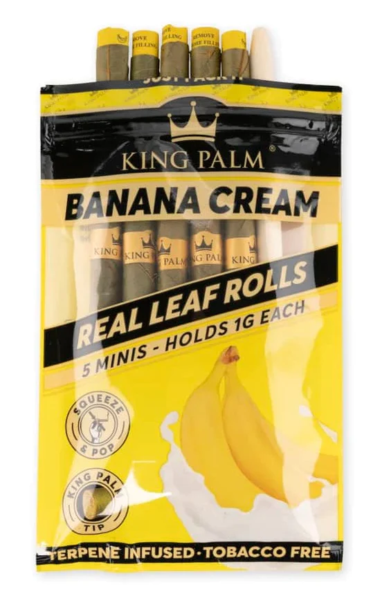 Photograph of product: King Palm Banana Cream Wraps 5pk
