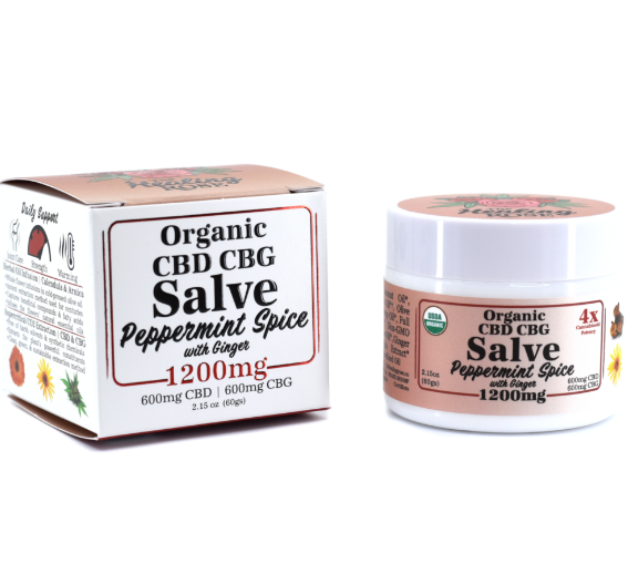 Photograph of product: The Healing Rose Peppermint Spice w/ Ginger CBD Salve | 600mg