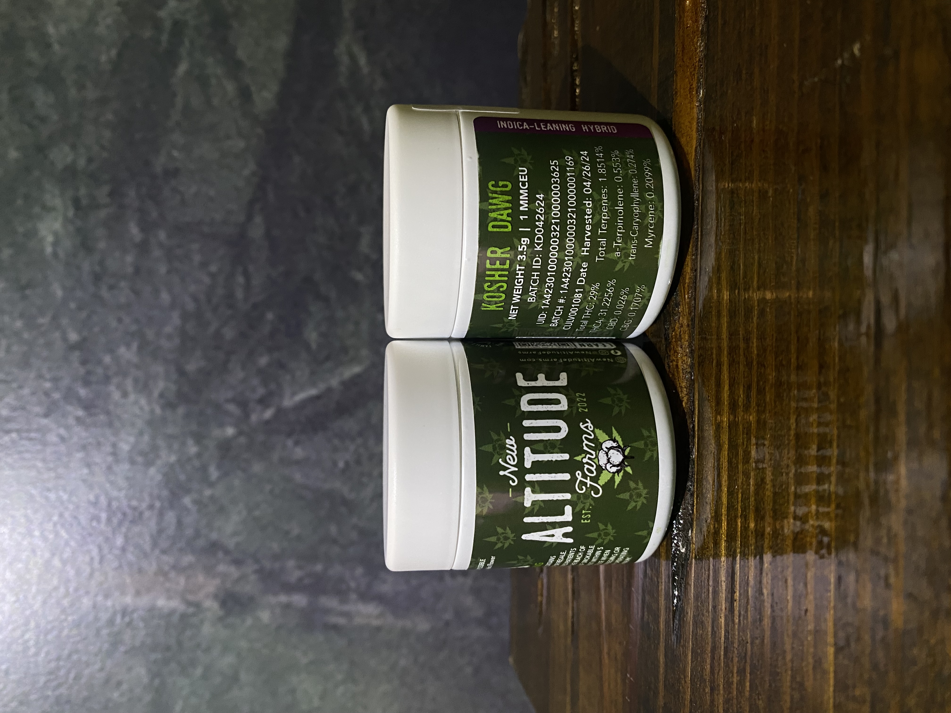Photograph of product: Kosher Dawg New Altitude - 3.5g