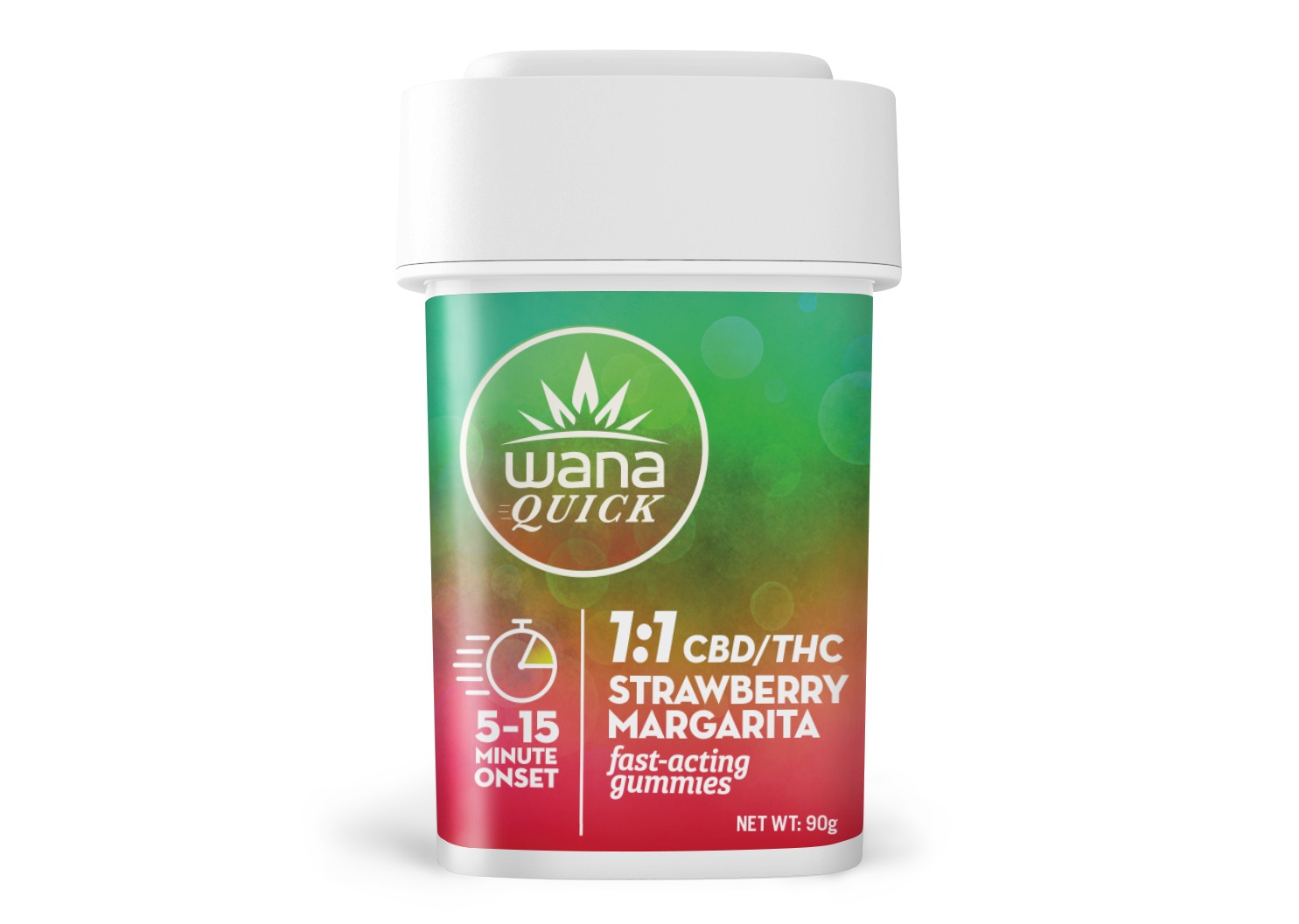 Photograph of product: 1:1 Strawberry Margarita Quick Gummies | 100mg