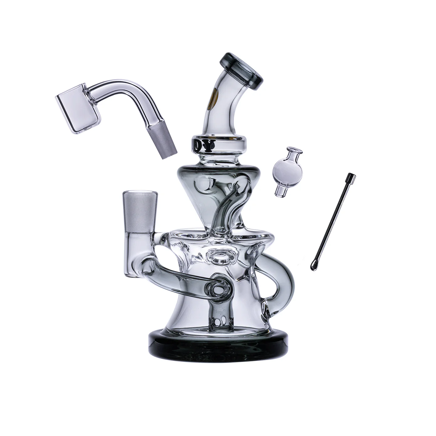 Photograph of product: Goody Glass - Miss Swiss Mini Dab Rig 4-Piece Kit