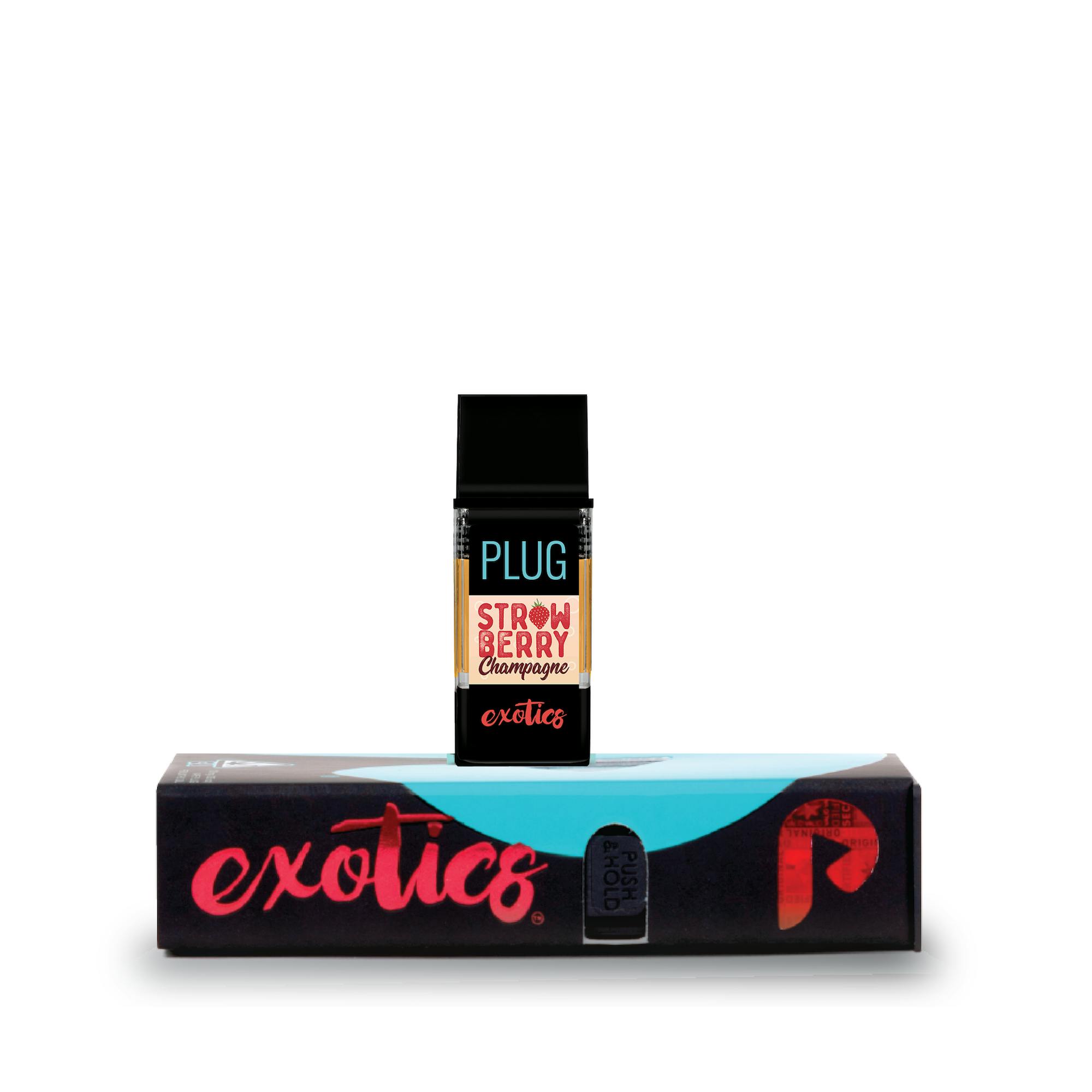 Photograph of product: Plug Play - Exotics - Strawberry Champagne H - Vape Pod - 1.0g