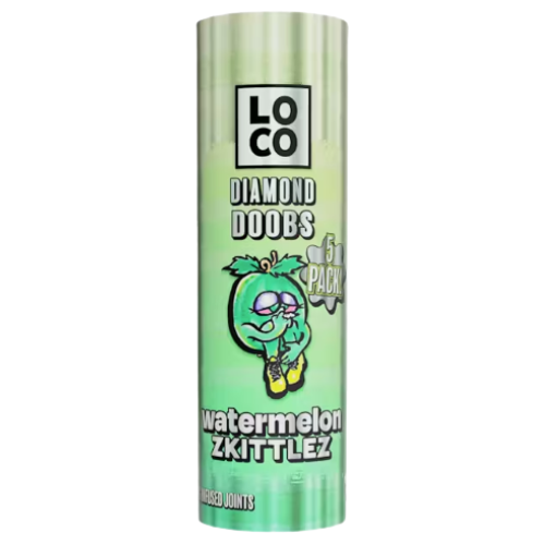 Photograph of product: LOCO Watermelon Zkittlez Infused Pre-Rolls 5 Pack 5g